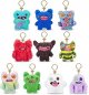 Key Rings Series 3 by ZURU Funny Ugly Monster, Plush, Collectible, Toy (3 Pack)