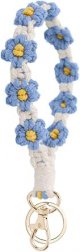 Cute Keychain Wristlet Handmade for Women with Key Ring Macrame Lanyards for Car Keys