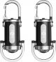 2 Pack Rechargeable Keychain Flashlights, EDC Mini Keychain Flashlight 6 Light Modes Waterproof, Compact Pocket COB Light for Night Working, Running, Walking, Camping, Fishing, Hiking