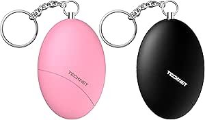 Personal Safety Alarm for Women, 2 Pack 140dB Travel Safe Waterproof Self Defense Keychain, Personal Alarm Loud Siren Safety Keychain for Girls Kids Elderly